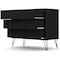 Manhattan Comfort Rockefeller Dresser in Black, PK2 2-103GMC2 - alternate 3